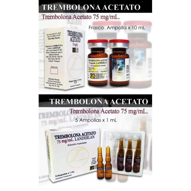 Trembolona Acetato 75 mg - 10 mL / 1mL